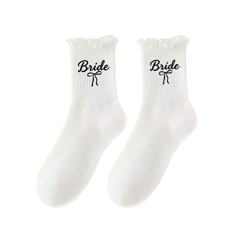 Favori de mariage Chaussettes en dentelle mi-calf