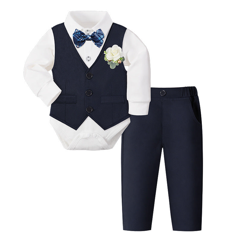 Style Un-Ancien anniversaire Robe Garçons Ensemble de costume Gentleman