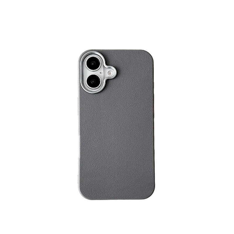 Cas de téléphone d'arrivée le plus vendu Plain cas en cuir en couleur solide
