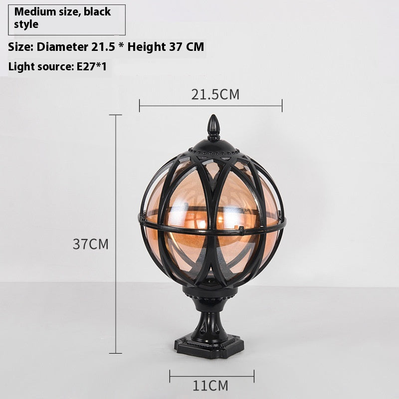 Lampe à bille murale Simplicité extérieure