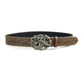 Mode décontractée Ceinture en cuir jeune avec un style snap Buckle Punk