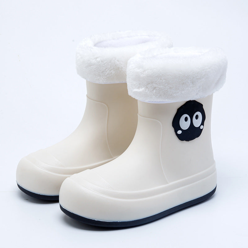 Bottes de pluie cartoon coréenne mignonnes Femmes non-dérapant