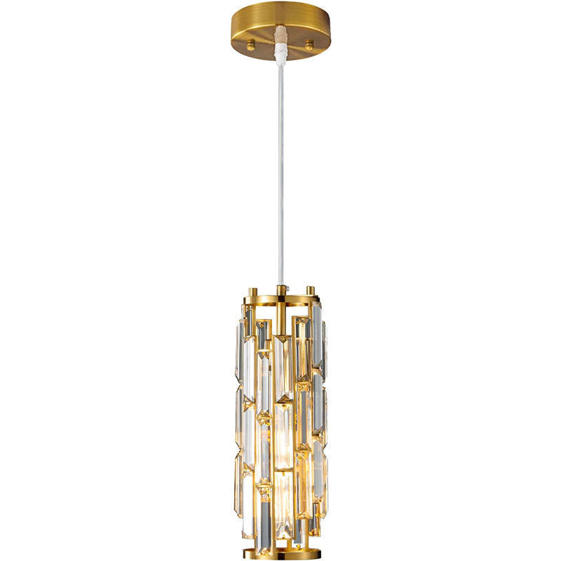 LED simple tête industriel style cristal Restaurant simple allée côté lit Petit droplight
