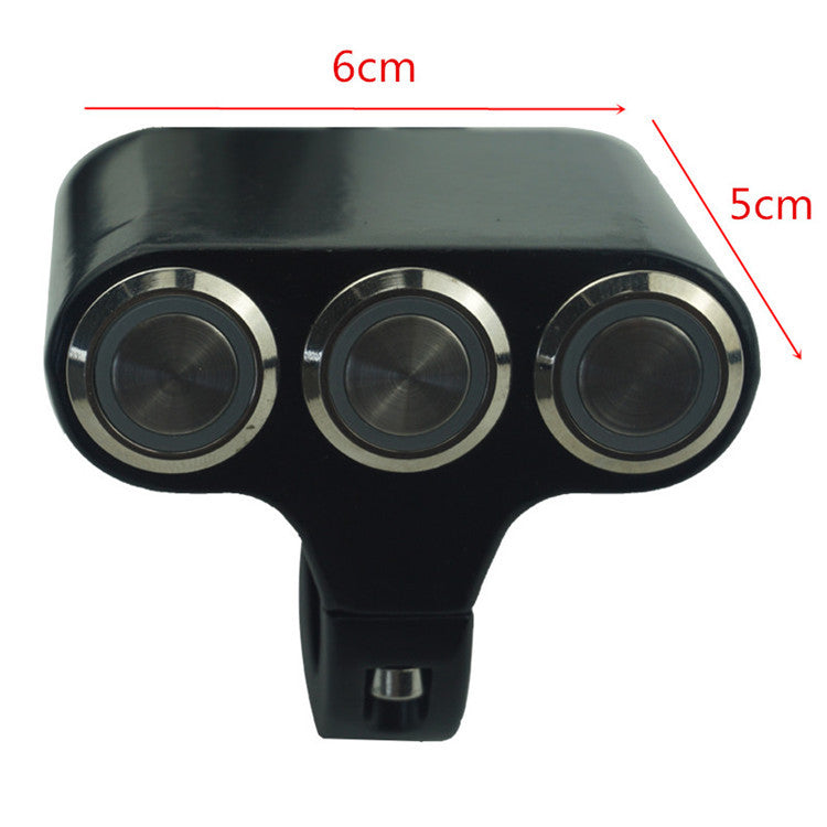Motorcycle Leading Handlebar Spotlight LED alliage d'aluminium multi-auto-verrouillage auto-reset Bu