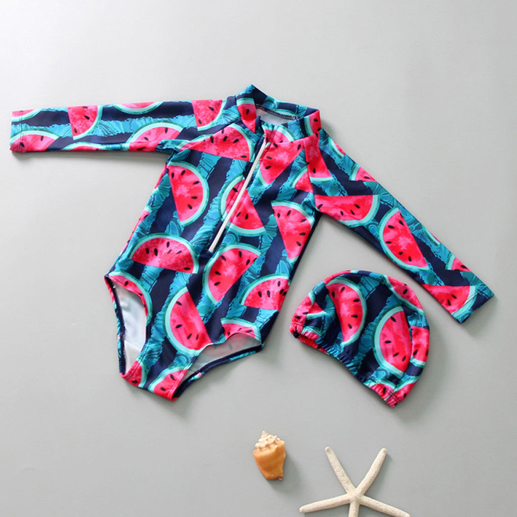 Maillots de bain pour enfants à la pastèque fraîche