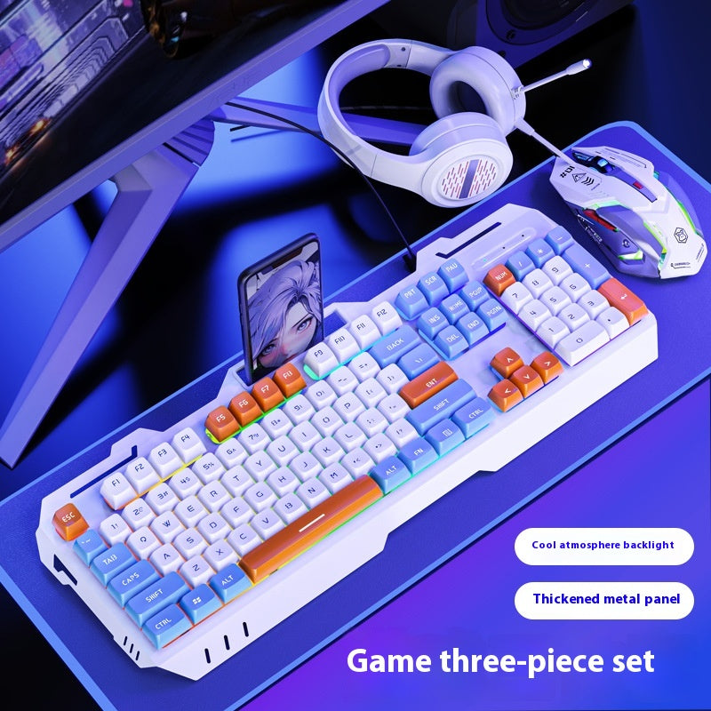 Clavier filaire mécanique Feeling jeu électronique de bureau de sport ordinateur Mute