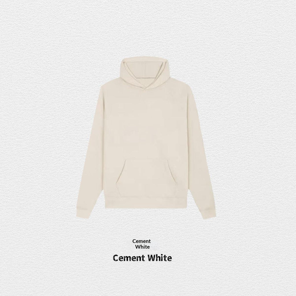 Hoodie d'automne de couleur solide doublée de polaire