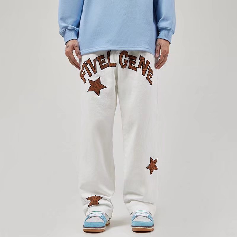 Pantalons brodés pour hommes