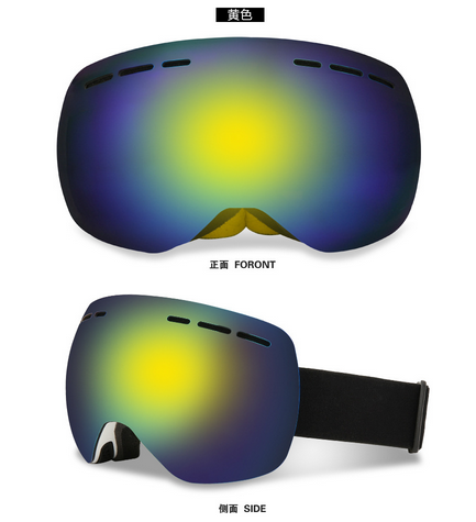 Lunettes de ski, Lunettes de neige de sports d'hiver avec protection UV anti-buée pour les hommes Femmes