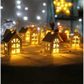 2M 10pcs LED sapin de Noël Maison Style Fairy Light Led Chaîne mariage natal Garland Année