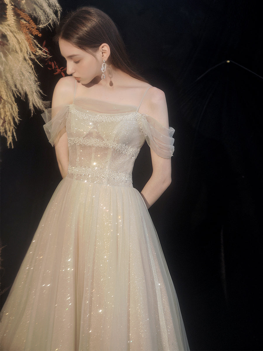 Robe Star Sky Jupe mince hors épaule