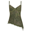 Robe à glissade en col V sexy avec un ourlet asymétrique