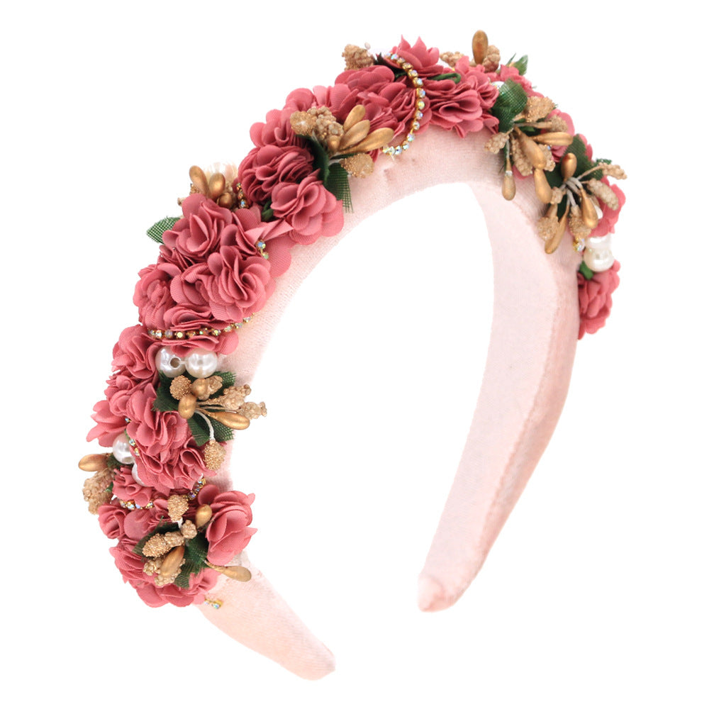 Bandeau fleur de mariée Bandeau de mariée Accessoires de mariage européens et américains
