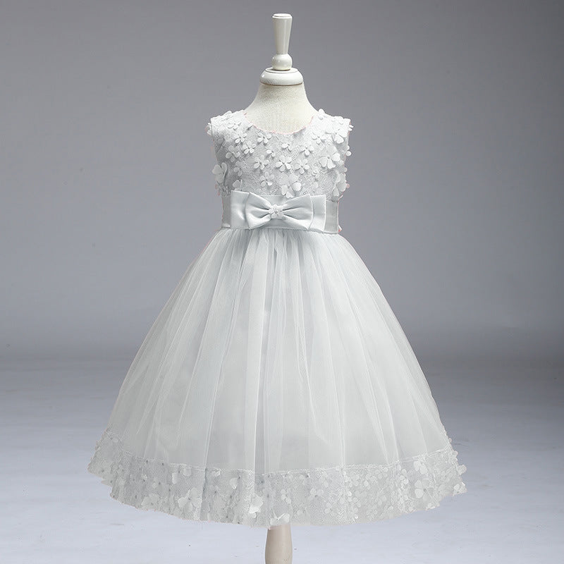 Jupe d'été Enfants Filles Princesse Tutu Fleur Enfants Robe de mariée Show Jupe