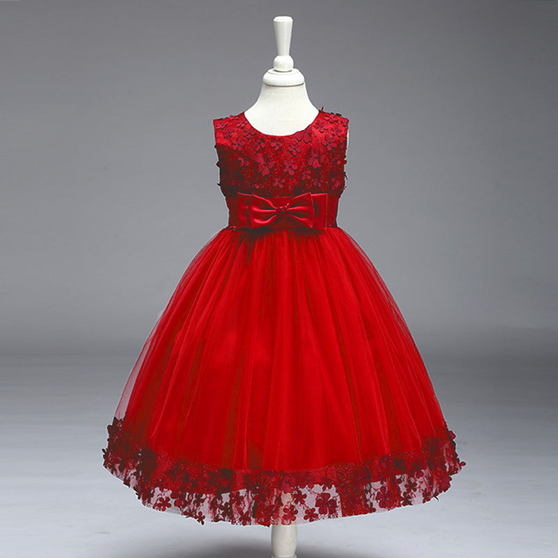 Jupe d'été Enfants Filles Princesse Tutu Fleur Enfants Robe de mariée Show Jupe