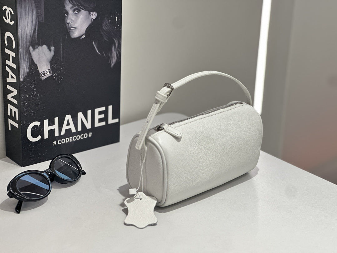 Sac de support de stylo à épaule populaire personnalisable en cuir de vache de couche supérieure pour les femmes