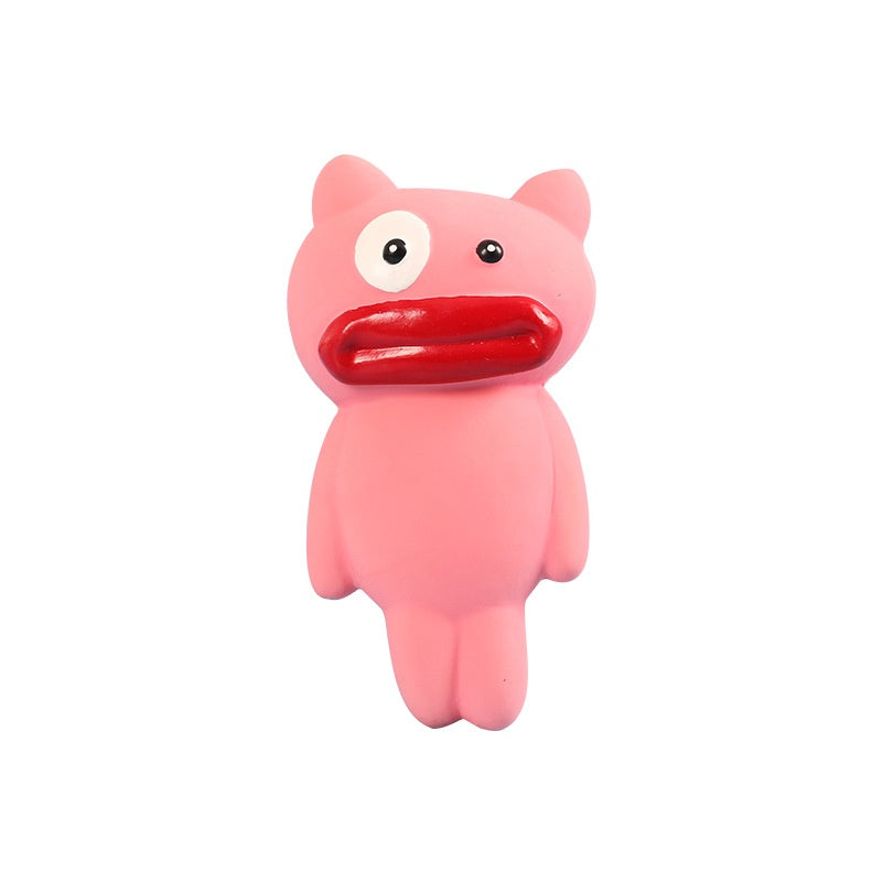 Durable chew-resistant squeaky pet toy
