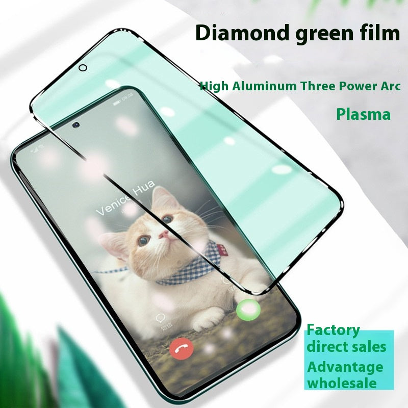 Film de téléphone mobile Real Me Electroplating HD haute aluminium plein écran