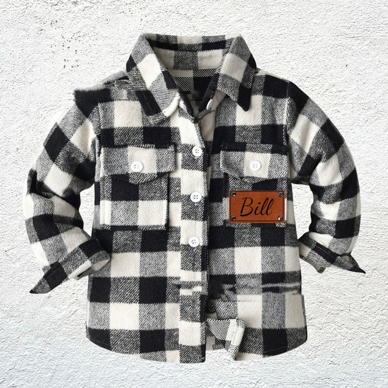 Chemise à carreaux pour enfants