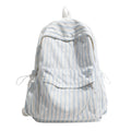 Preppy-style Casual Tote de toile rayée pour les femmes