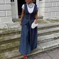 Costume de denim rétro pour femmes
