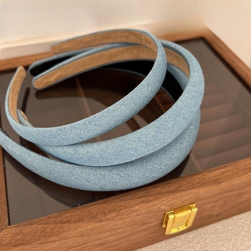 Bande de tête en tissu denim rétro-minoritaire
