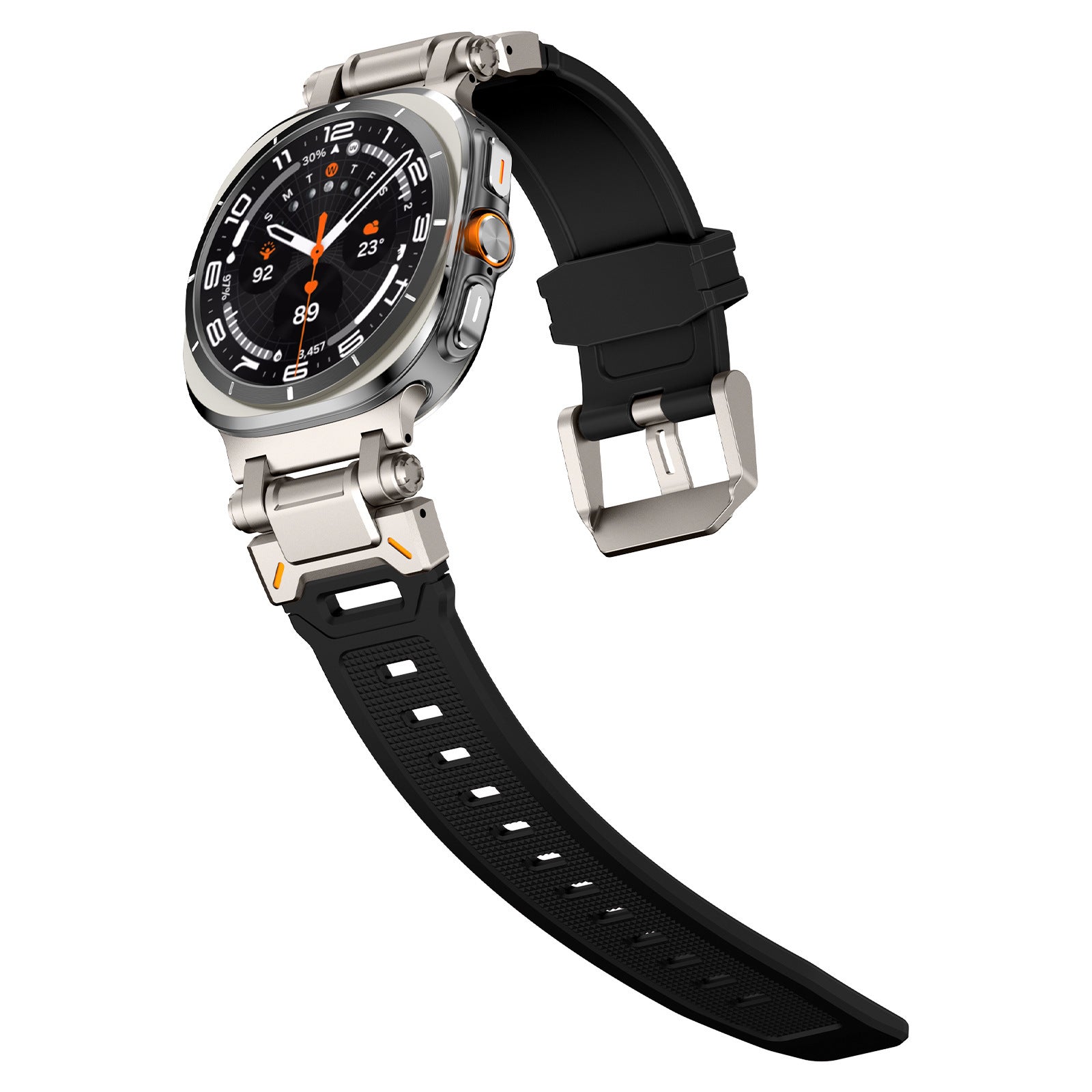 Applicable à 7 Génération Ultra Watch Mecha Style TPU Silicone Explorer Strap