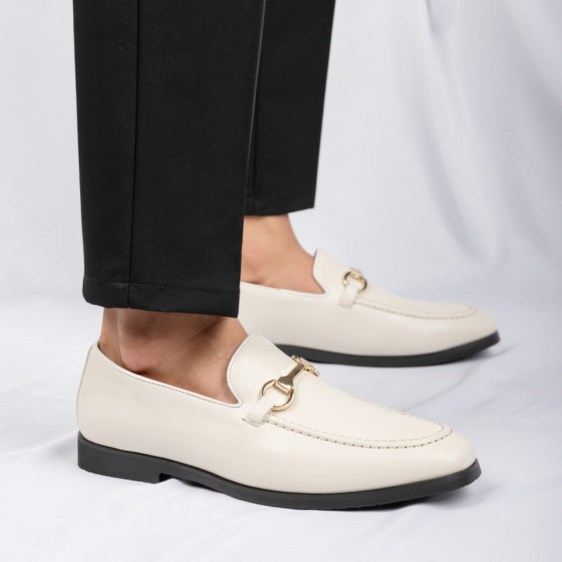 Hommes bureau en cuir Business Loafers Minimalist Slip-on Chaussures en cuir