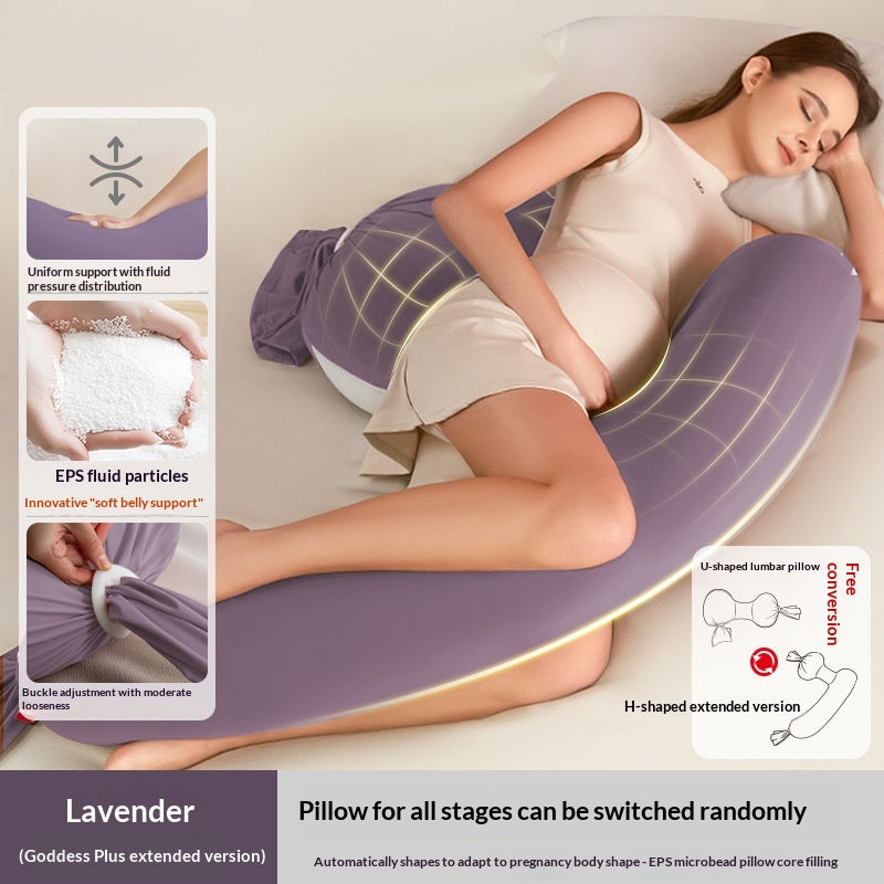 Oreiller de grossesse pour support du dos Oreiller de corps en forme de U Belly pour confortable