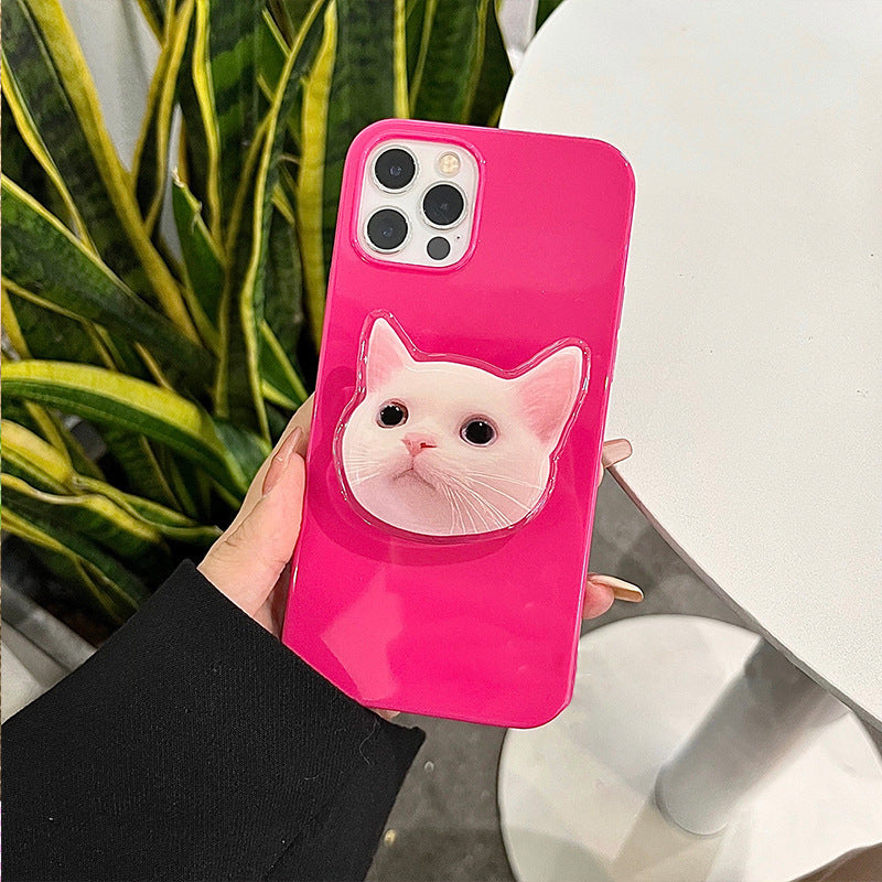 Coffret de téléphone léger de luxe Cat mignon