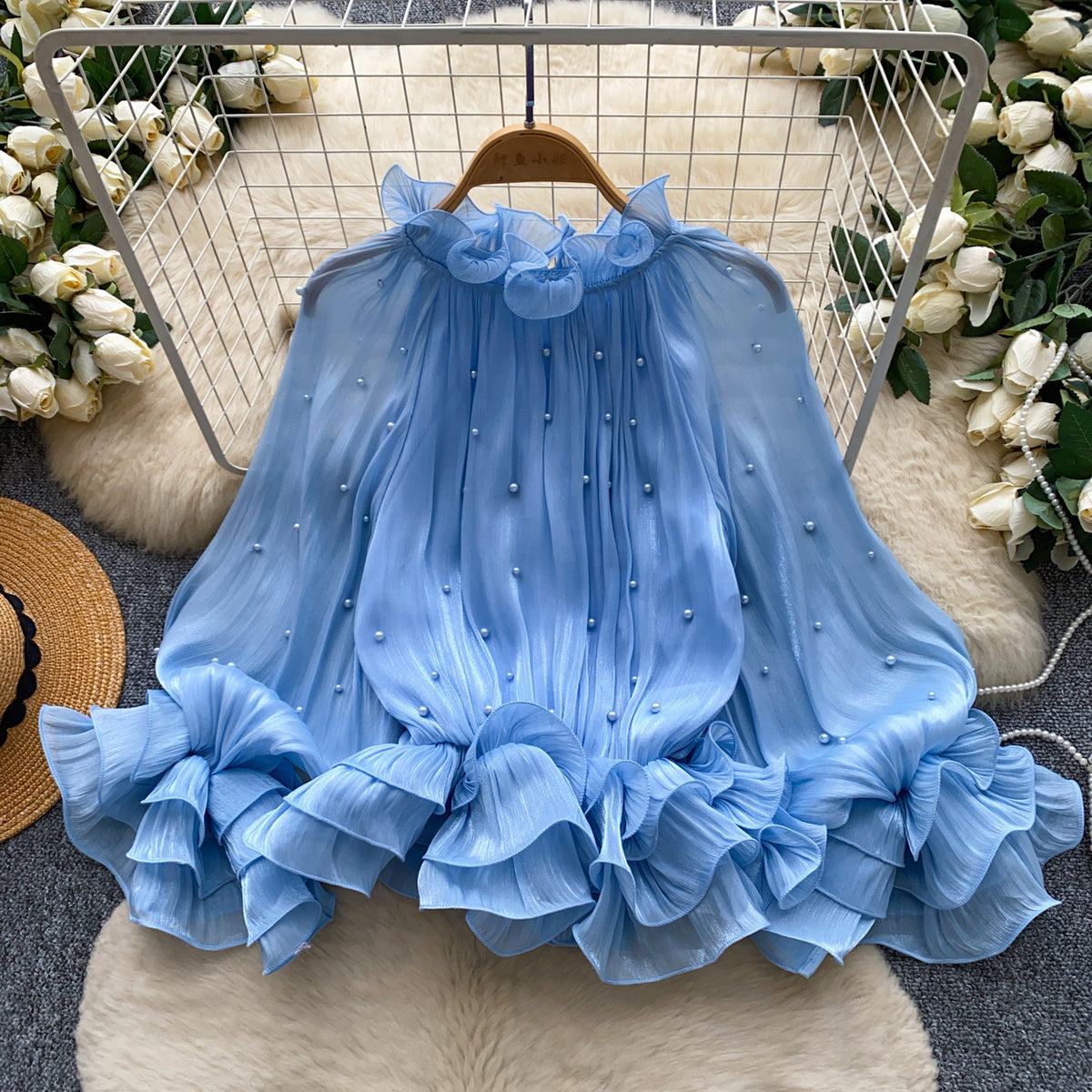 Chemise respirante à bords respirants avec Accents Pearl