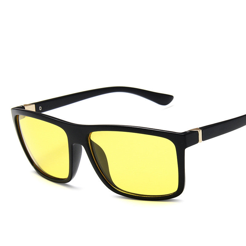 Lunettes de soleil carrées pour hommes de style Large Frame