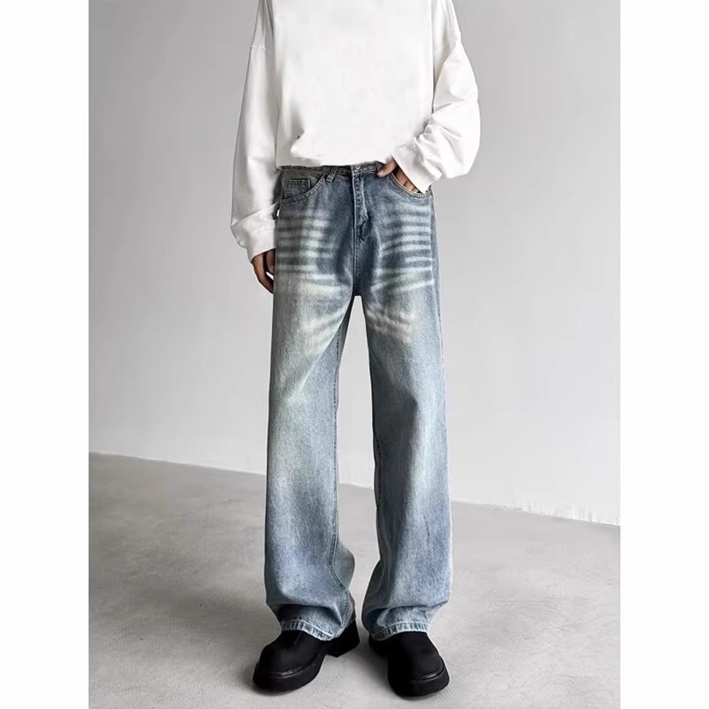 Pantalons à jambes larges à jambe droite, décontraction rétro