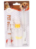 Bouteille pour animaux de compagnie 60ml-jaune-plastique-1 pièce
