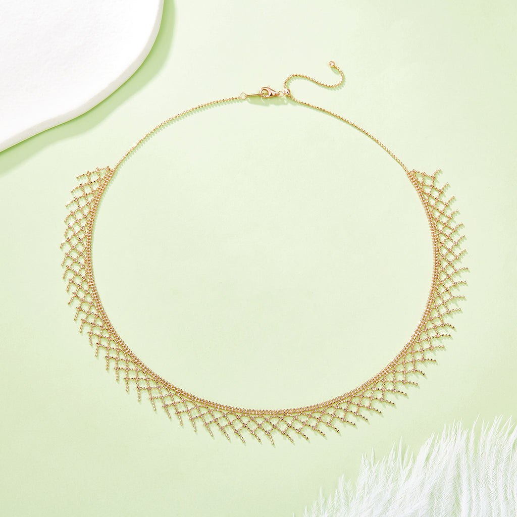 S925 Collier en maille argent sterling 45cm réglable 4,7g 10,5mm Plaque de platine large