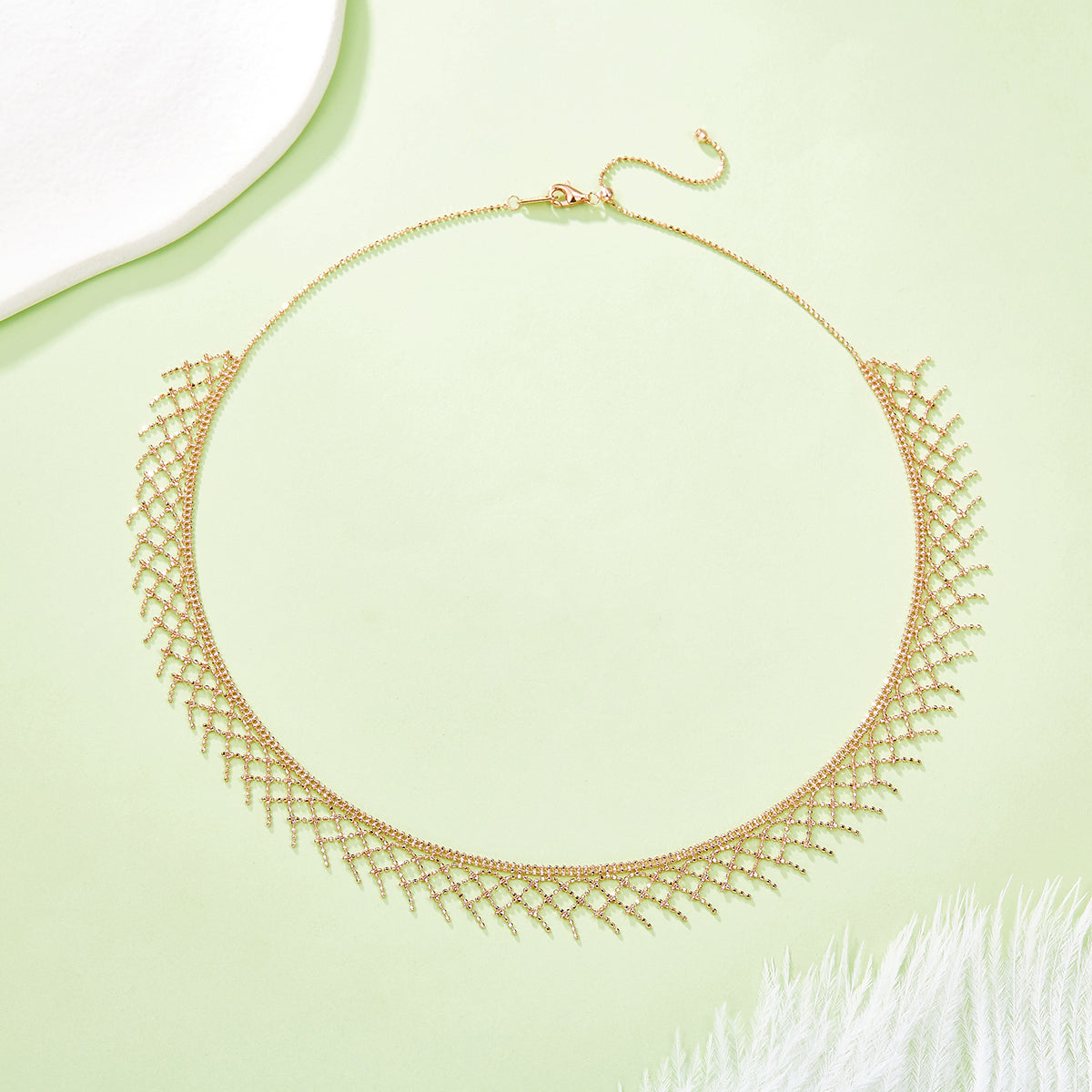 S925 Collier en maille argent sterling 45cm réglable 4,7g 10,5mm Plaque de platine large