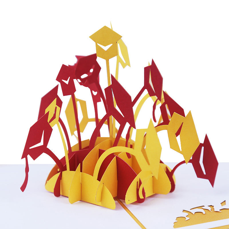 Graduation 3D de la carte de voeux 3D créative