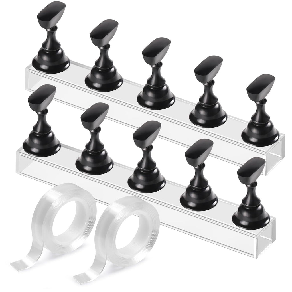 Acrylique base faux ongles pratique portable ongles et ensemble de bandes