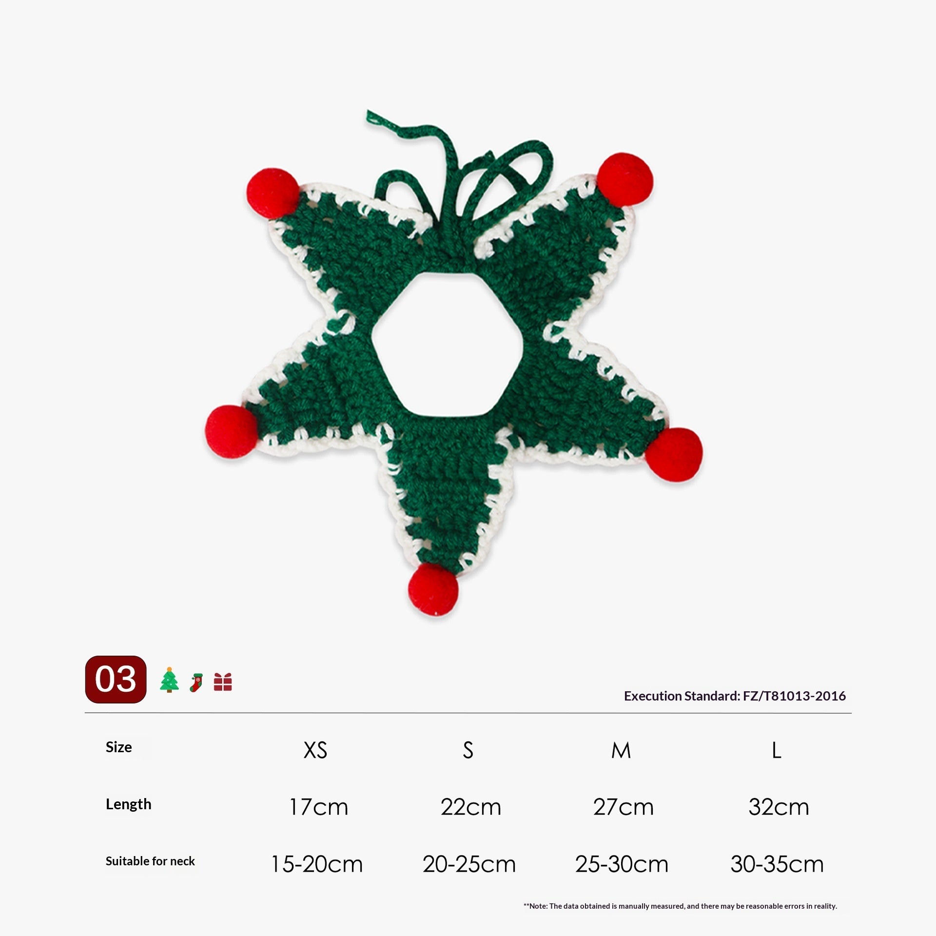 Collier de fils tricotés à la main