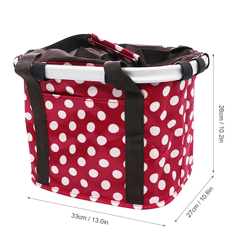 Sac de panier pliant en aluminium en alliage de mode