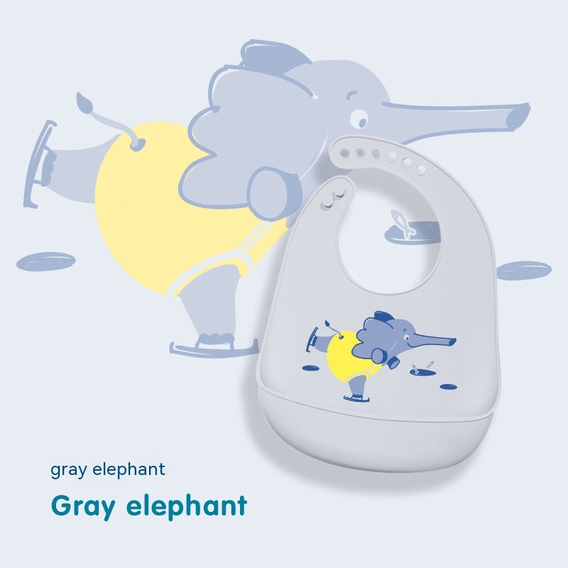 Baby Anti Dirt et Waterproof Food Grade Silicone Mouthwash