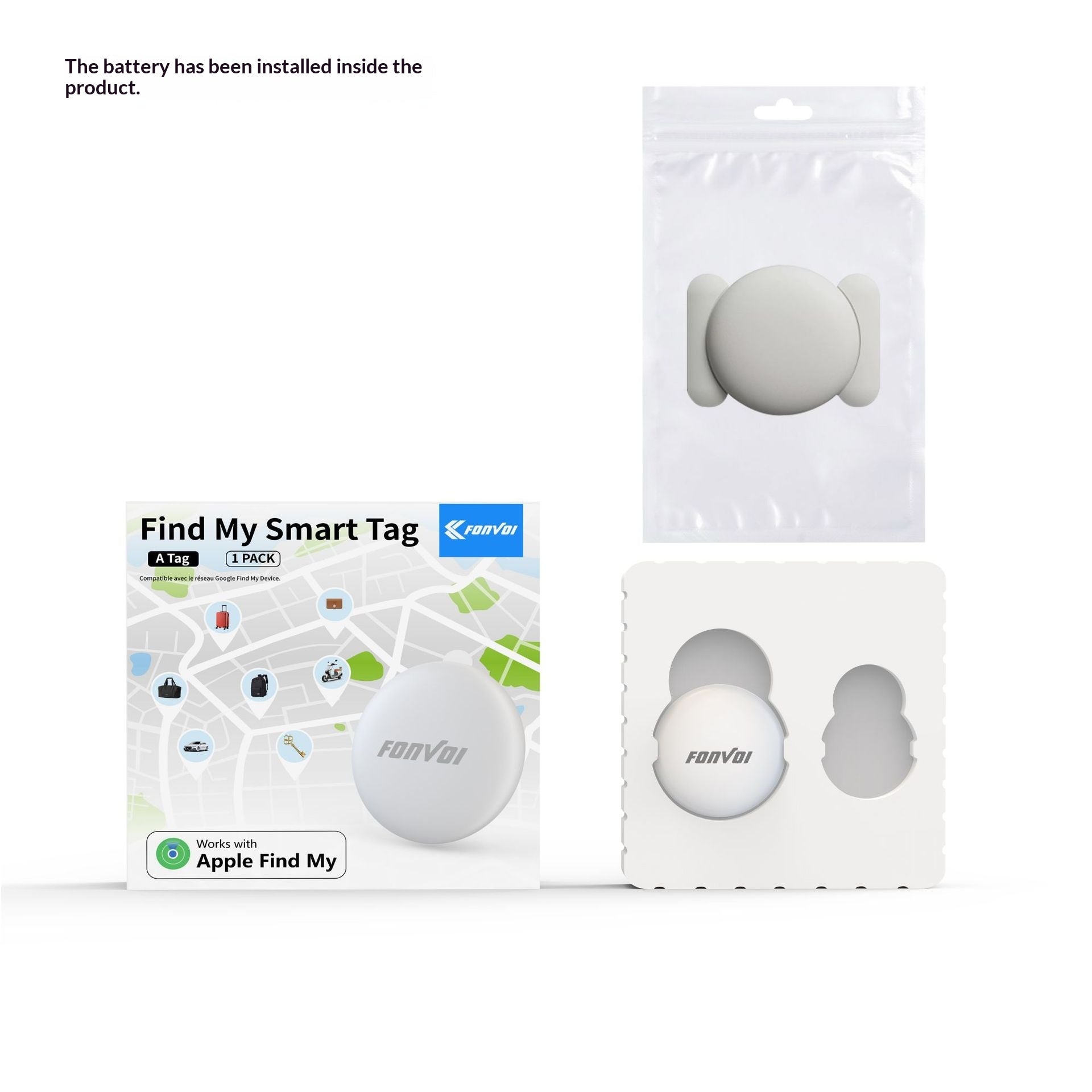 Tracker Bluetooth pour les clés et les bagages