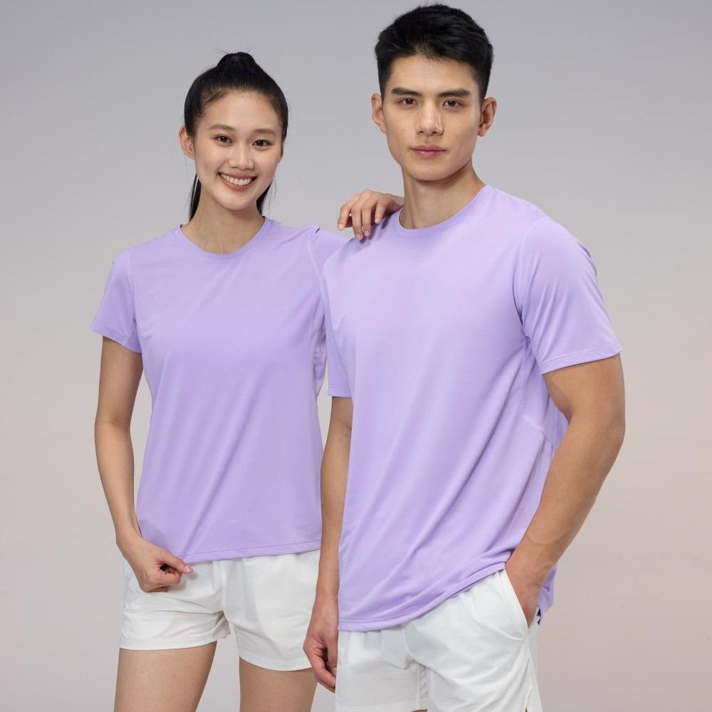 T-shirt cou rond à séchage rapide Été Manches courtes Uniforme de travail