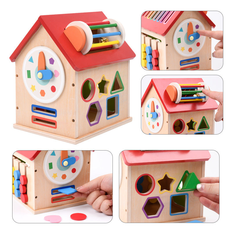 Jouet pédagogique en bois pour la petite enfance