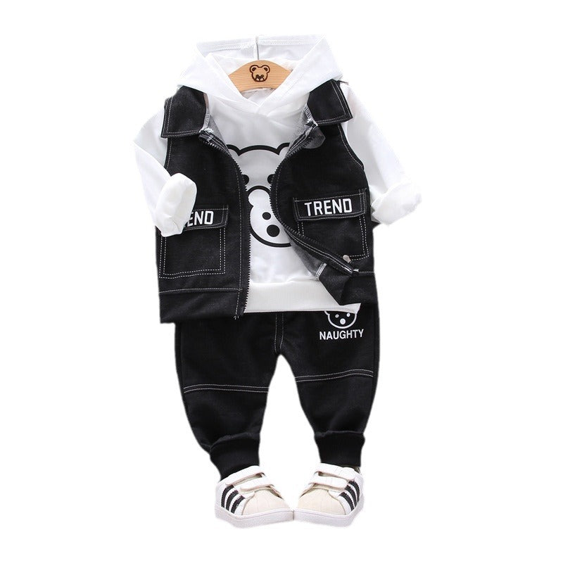 Sweat-shirt à trois pièces de sport pour garçons