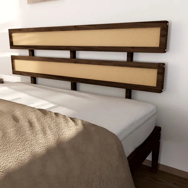 Tête de lit double rotin