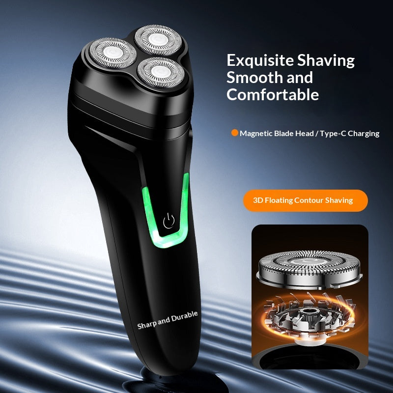 Rasoir rechargeable sans fil à trois têtes pour hommes pour l'utilisation de la voiture