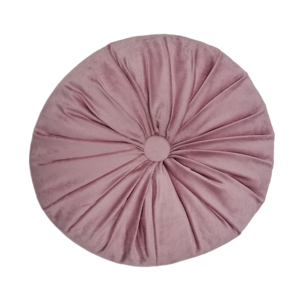 Roue plissée Ronde Oreiller Main recueillie Coussin circulaire au sol