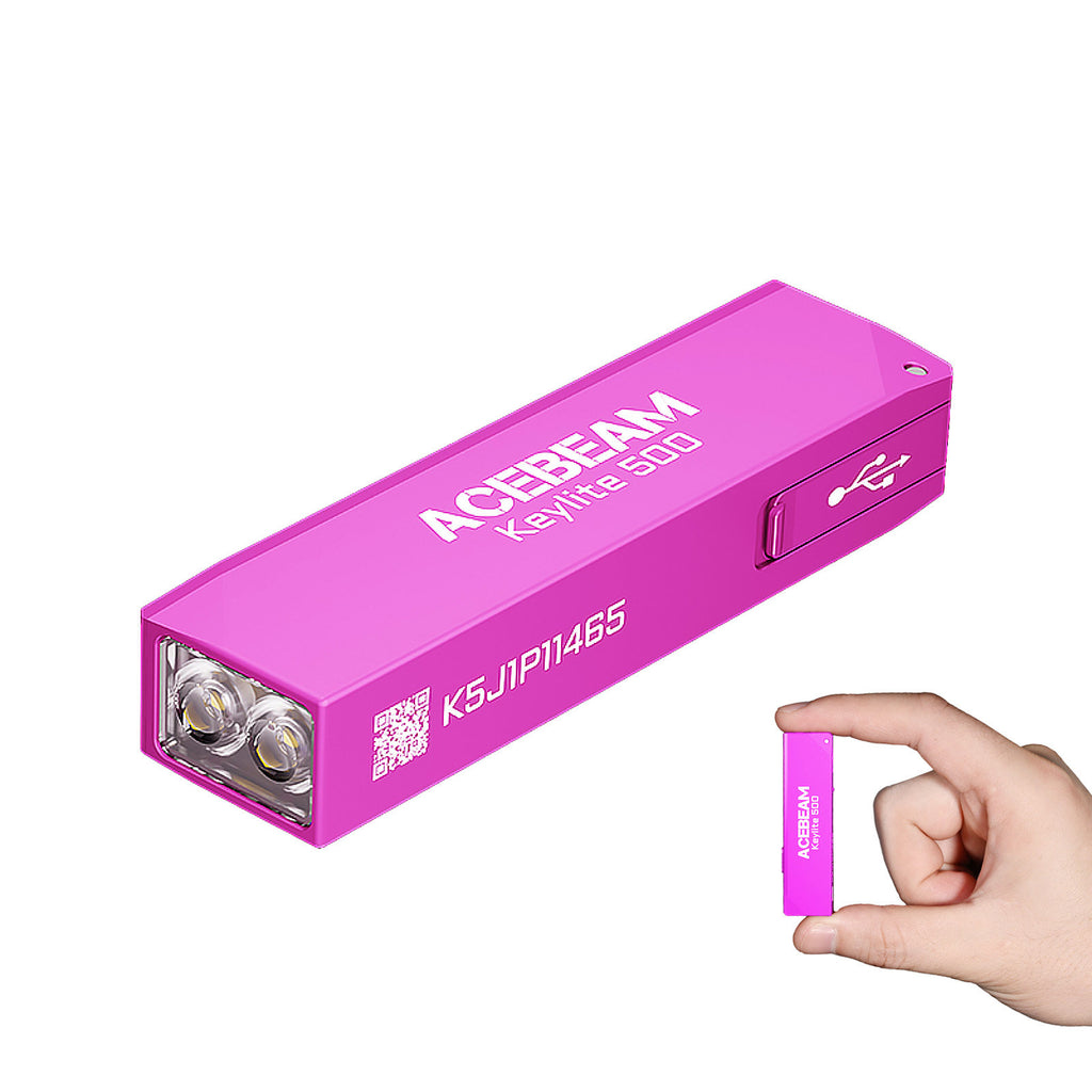 Lampe de poche porte-clés rechargeable haute intensité pour usage domestique