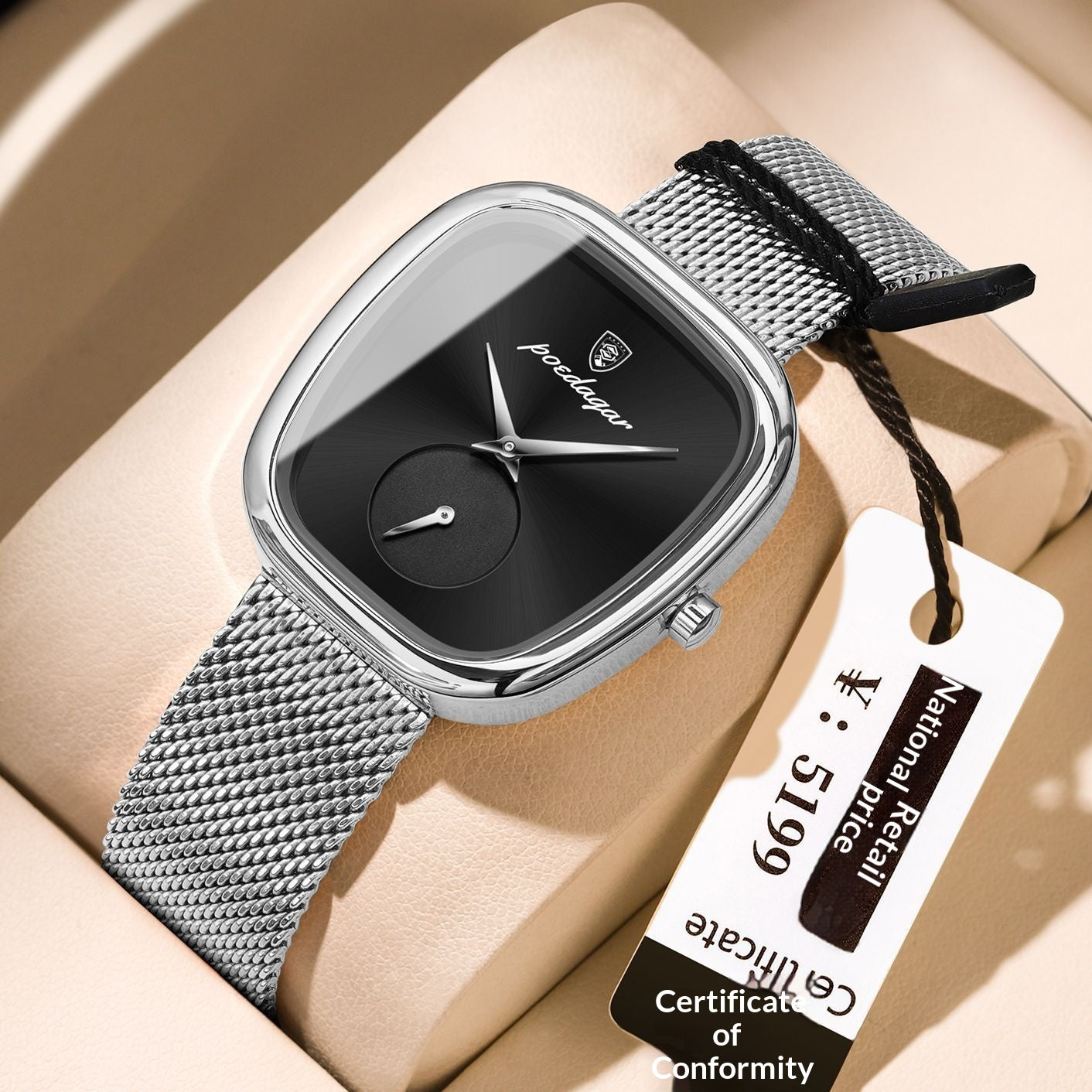 Tempérament Coréen Style Advanced Waterproof Net Rouge Montre pour les femmes